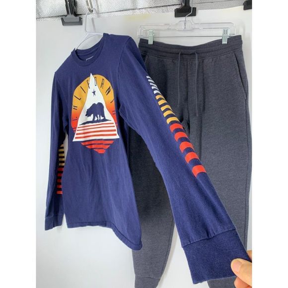 Men’s lot set bundle of 2 urban pipeline shirt tech gear fleece pants Sz S 5709 - Picture 4 of 10